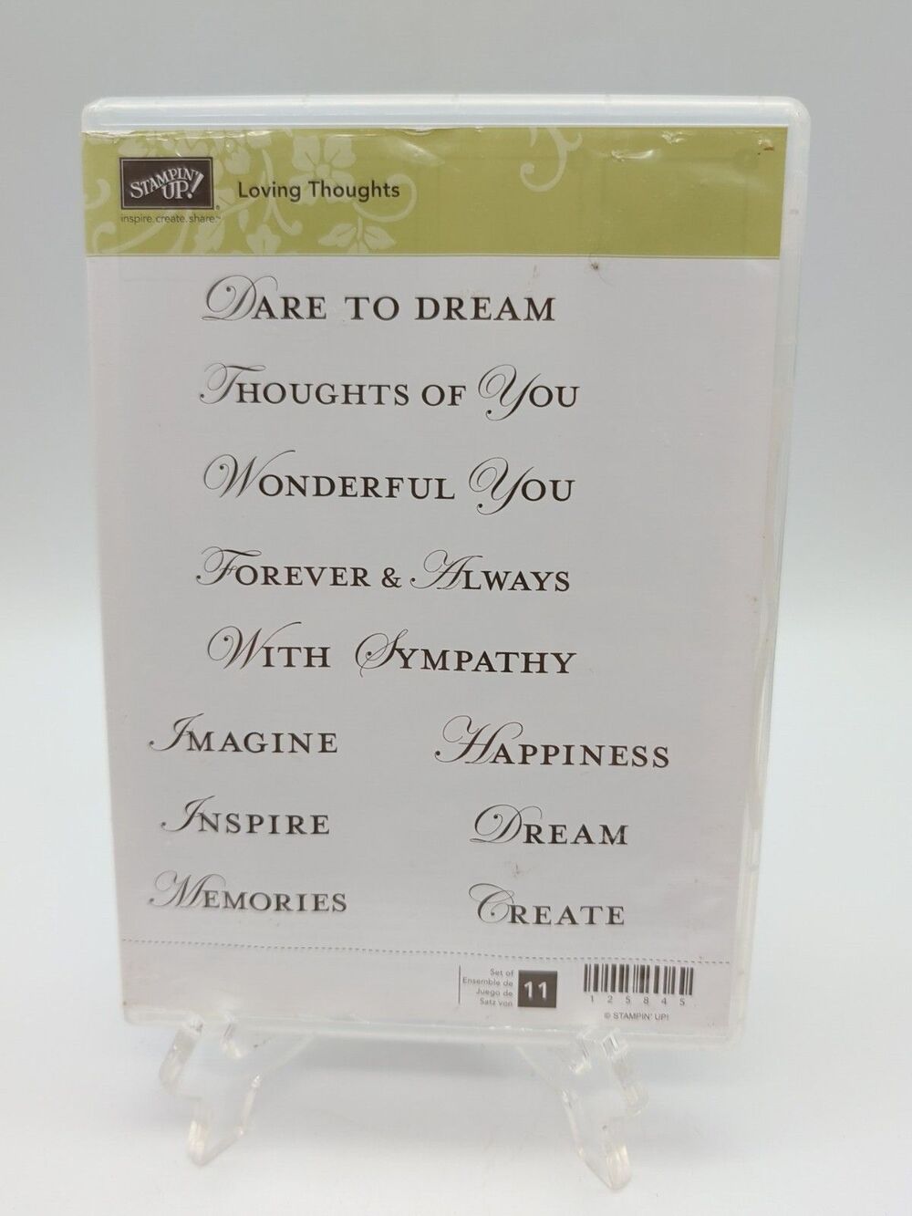 Stampin Up Cling Stamp Set ~ Loving Thoughts